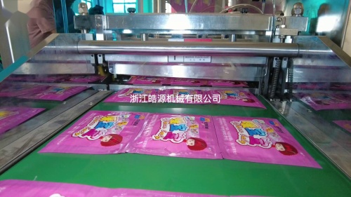 浙江皓源机械四边封包装机视频